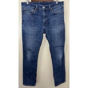 Levi's 511 Men's Jeans Blue Denim Slim Fit Cotton Stretch Size 34x30 Medium Wash